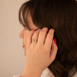925 Sterling Silver Birth Flower Ring 574