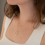 925 Sterling Silver Double Layered Necklace