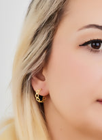 925 Sterling Silver Honeycomb Hoops