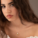 925 Sterling Silver Stacked Circle Name Necklace