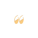 925 Sterling Silver Modern Half Empty Earrings