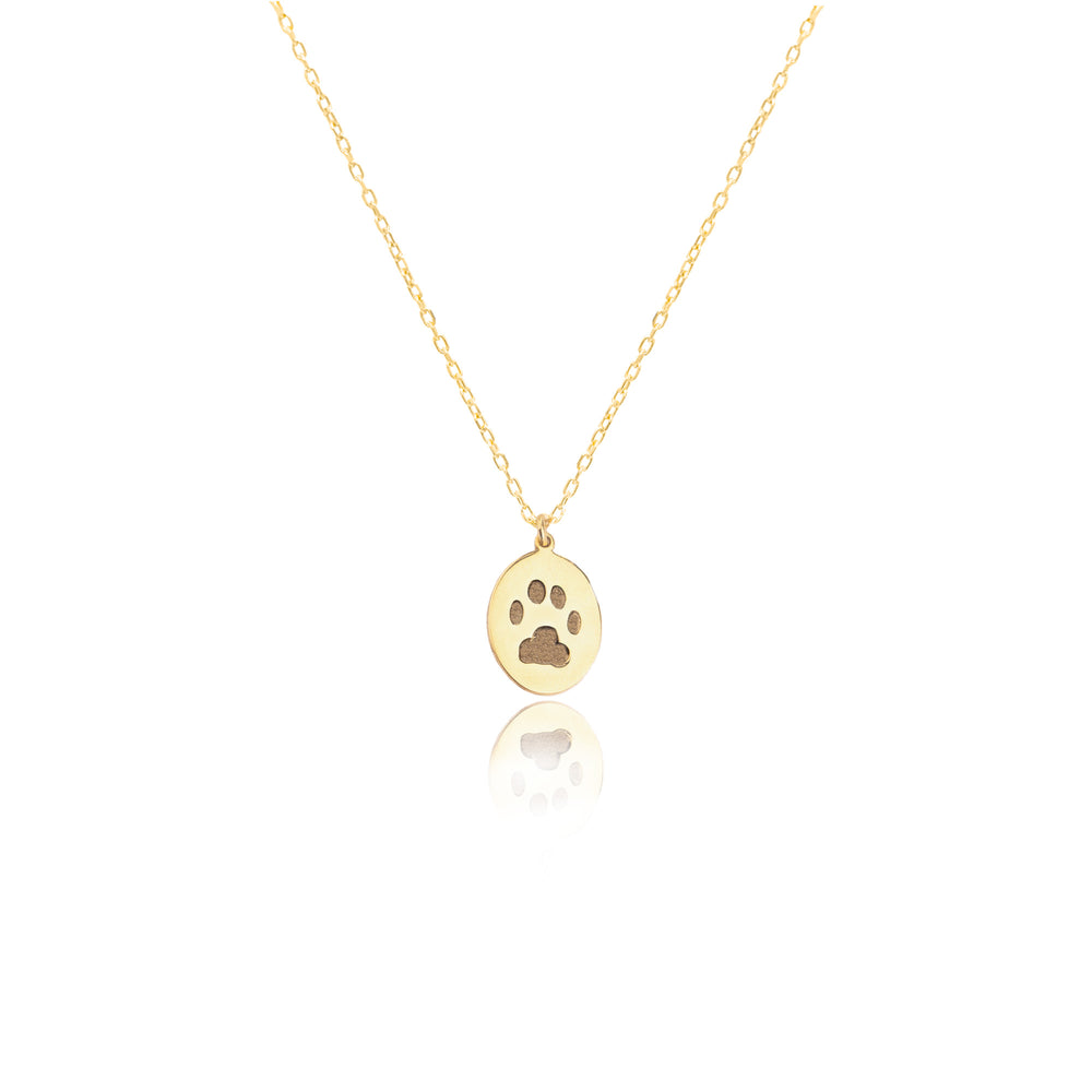 925 Sterling Silver Paw Necklace