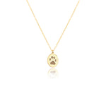 925 Sterling Silver Paw Necklace