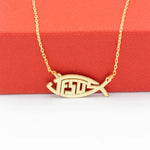 925 Sterling Silver Ihthis Necklace