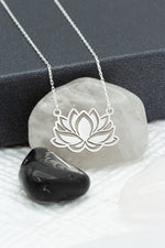 925 Sterling Silver Lotus Flower Necklace