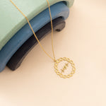 925 Sterling Silver Personalized Infinity Pulse Necklace