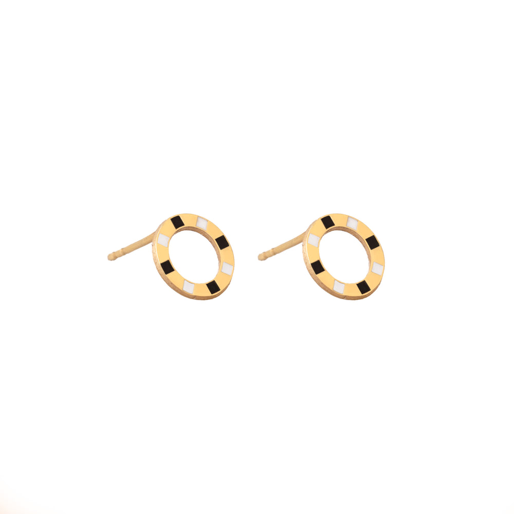 925 Sterling Silver Poker Chip Studs