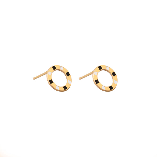 925 Sterling Silver Poker Chip Studs