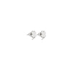 925 Sterling Silver Four Leaf Clover Studs