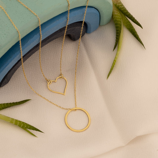 925 Sterling Silver Double Layered Necklace