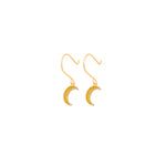 925 Sterling Silver Enamel Dainty Moon Earring