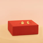 925 Sterling Silver Pack Man Studs