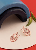 925 Sterling Silver Sunburst Earrings