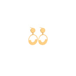 925 Sterling Silver Double Circle Hollow Earrings