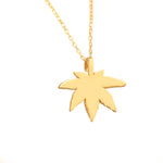 925 Sterling Silver Autumn Leaf Necklace