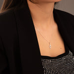 925 Sterling Silver Chandrila Star Line Necklace
