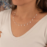 925 Sterling Silver Moon And Star Necklace