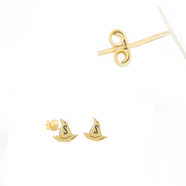 925 Sterling Silver Witch Hat Studs