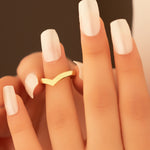 925 Sterling Silver Chevron Ring