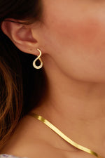 925 Sterling Silver Infinity Spiral Earrings