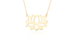 925 Sterling Silver Lotus Flower Necklace