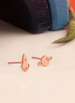 925 Sterling Silver Rocket And Planet Earring