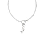925 Sterling Silver Snake Layered Chain With Initial(Zi̇nci̇ri̇ Cs40008)