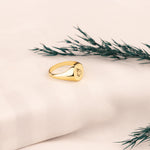 925 Sterling Silver Round Circle Signet Ring