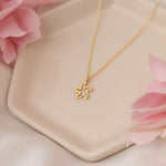925 Sterling Silver Tiny Starfish Necklace