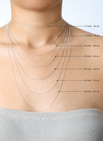 925 Sterling Silver Personalized Double Name Double Chain Necklace