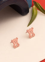 925 Sterling Silver Teddy Bear Earring