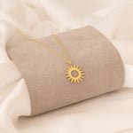 925 Sterling Silver Sun Necklace