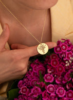 925 Sterling Silver Çi̇çek Buketi̇ Necklace