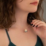 925 Sterling Silver Enamel Dog Necklace 733