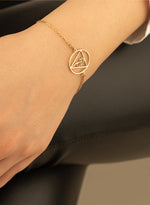 925 Sterling Silver Birth Flower Symbol Bracelet