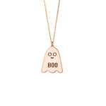 925 Sterling Silver Spooky Boo Necklace