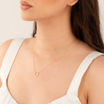 925 Sterling Silver Horseshoe Name Necklace