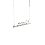 925 Sterling Silver Harry Potter Magic Wand Name Necklace