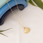 925 Sterling Silver 3D Seashell Necklace