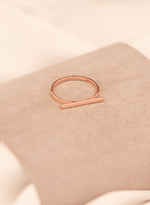 925 Sterling Silver Üstü Düz Bar Ring