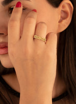925 Sterling Silver Personalized Name Block Ring