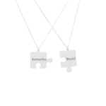 925 Sterling Silver Personalized Puzzle Necklace