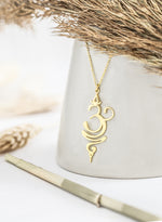 925 Sterling Silver Om Breathe Necklace