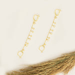 925 Sterling Silver Threader Double Hole Earrings(Zi̇nci̇ri̇ Cs40108)