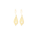 925 Sterling Silver Pole Star Dangle Earrings