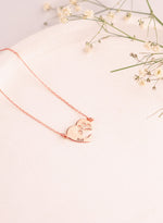 925 Sterling Silver Paw Heart Necklace
