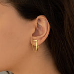 925 Sterling Silver Double Bar Threader Earrings