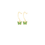 925 Sterling Silver Enamel Butterfly Earring