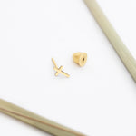925 Sterling Silver Catholic Cross Stud Earring