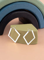 925 Sterling Silver Square Hoop Earrings 309